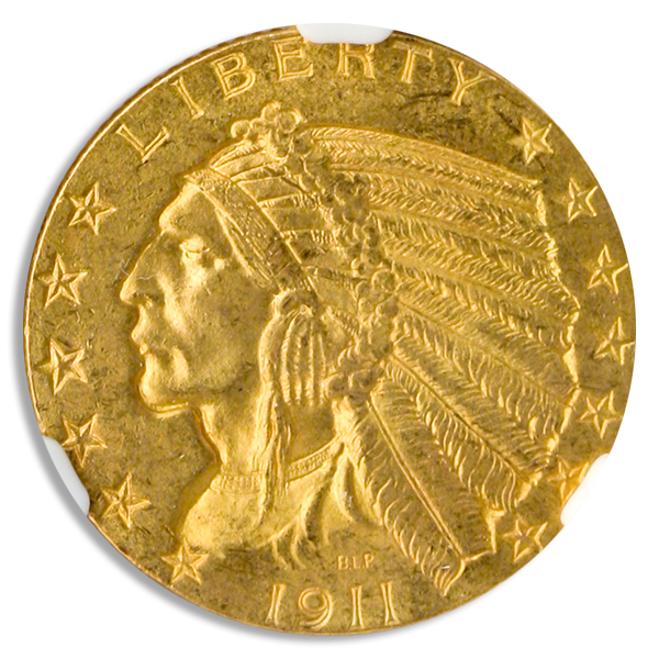 1911 $5 Indian NGC MS63 CAC