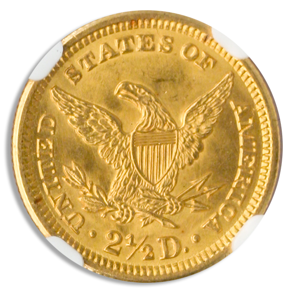 1907 $2 1/2 Liberty NGC MS66 CAC 1907 $2 1/2 Liberty NGC MS66 CAC
