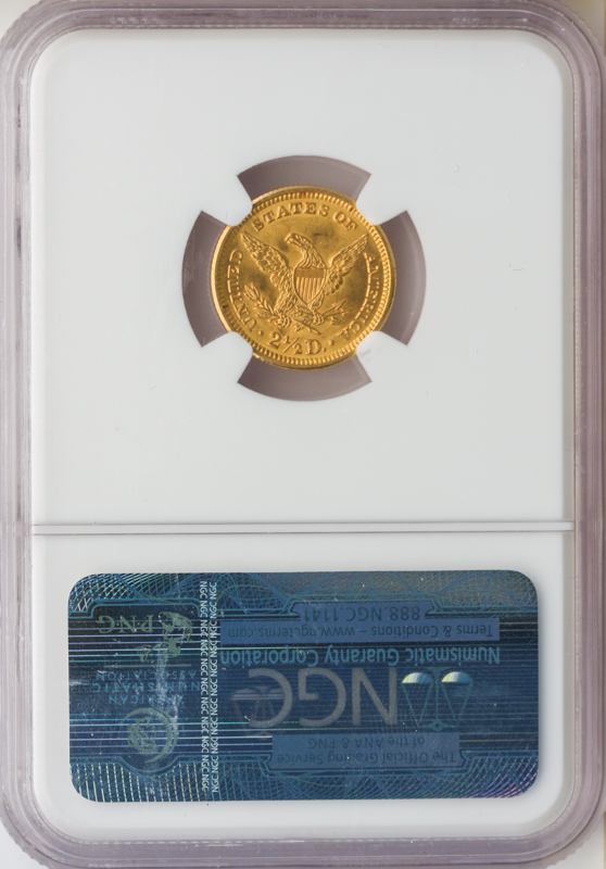 1907 $2 1/2 Liberty NGC MS66 CAC 1907 $2 1/2 Liberty NGC MS66 CAC