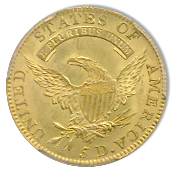 1811 $5 Capped Bust Small 5 PCGS MS64 CAC 1811 $5 Capped Bust Small 5 PCGS MS64 CAC