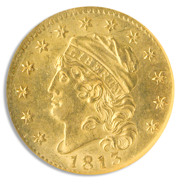 1813 $5 Capped Bust NGC MS61
