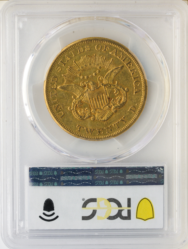 1857-O $20 Liberty PCGS AU53 CAC 1857-O $20 Liberty PCGS AU53 CAC