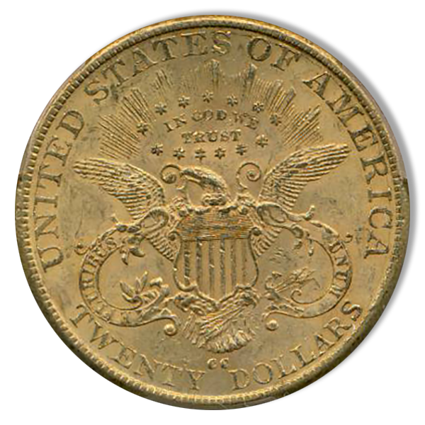 1890-CC $20 Liberty PCGS MS60 CAC