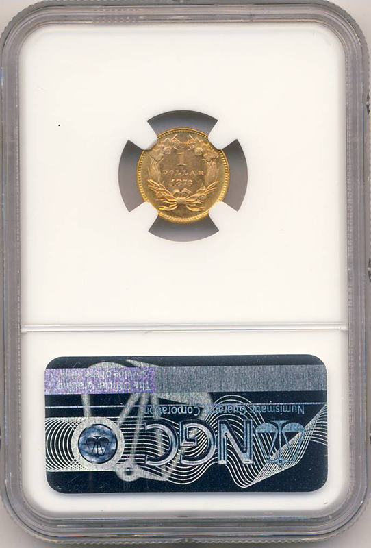 1873 $1 Indian Princess Closed 3 NGC MS66 CAC 1873 $1 Indian Princess Closed 3 NGC MS66 CAC