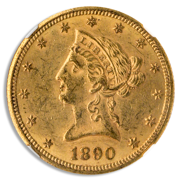 1890-CC $10 Liberty NGC MS61 CAC