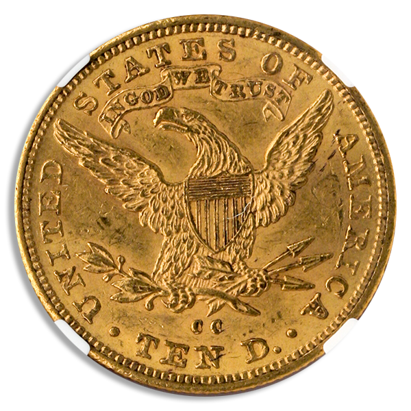 1890-CC $10 Liberty NGC MS61 CAC