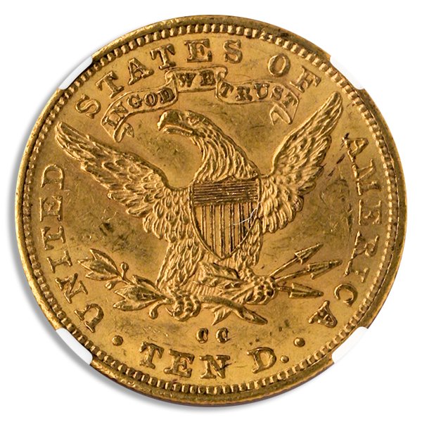 1890-CC $10 Liberty NGC MS61 CAC 1890-CC $10 Liberty NGC MS61 CAC