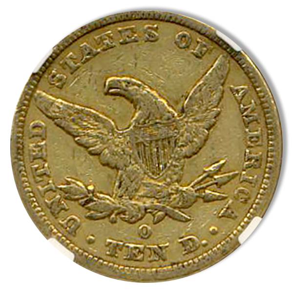 1851-O $10 LIberty NGC XF45 CAC