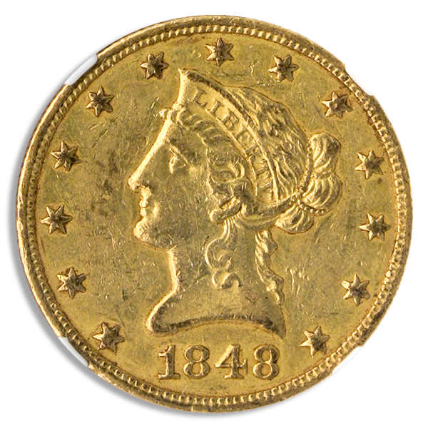 1848-O $10 Liberty NGC AU58 CAC