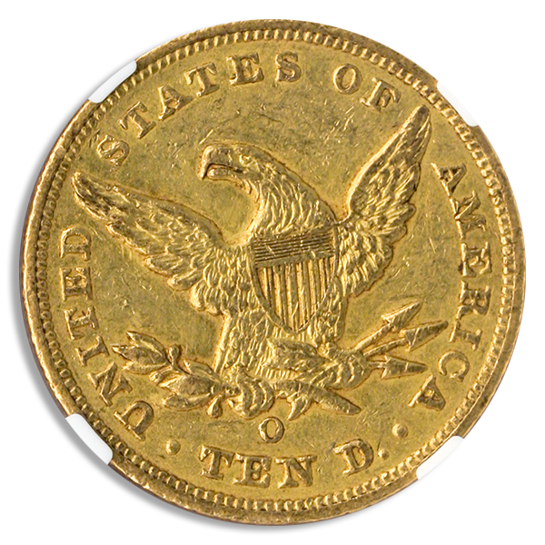 1848-O $10 Liberty NGC AU58 CAC