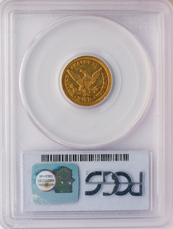 1843-C $2.50 Liberty PCGS AU53 1843-C $2.50 Liberty PCGS AU53