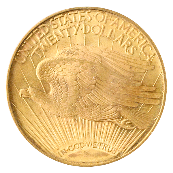 1922 $20 Saint Gaudens PCGS MS65