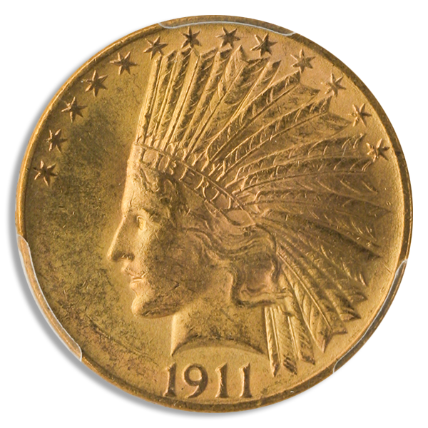 1911 $10 Indian PCGS MS64