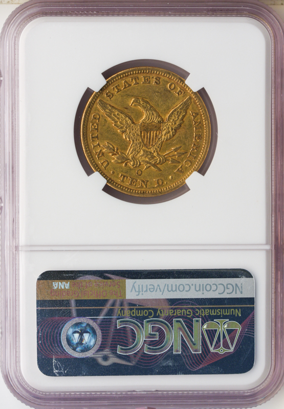 1851-O $10 Liberty NGC AU55 CAC 1851-O $10 Liberty NGC AU55 CAC