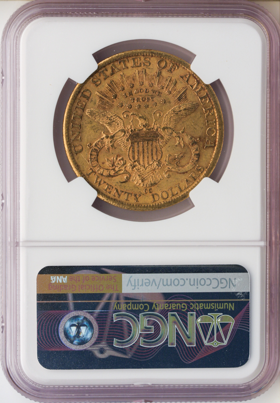 1882-CC $20 Liberty NGC AU58 CAC