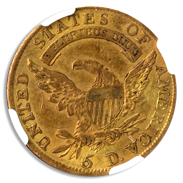 1810 $5 Capped Bust Large 5 NGC AU55 CAC 1810 $5 Capped Bust Large 5 NGC AU55 CAC
