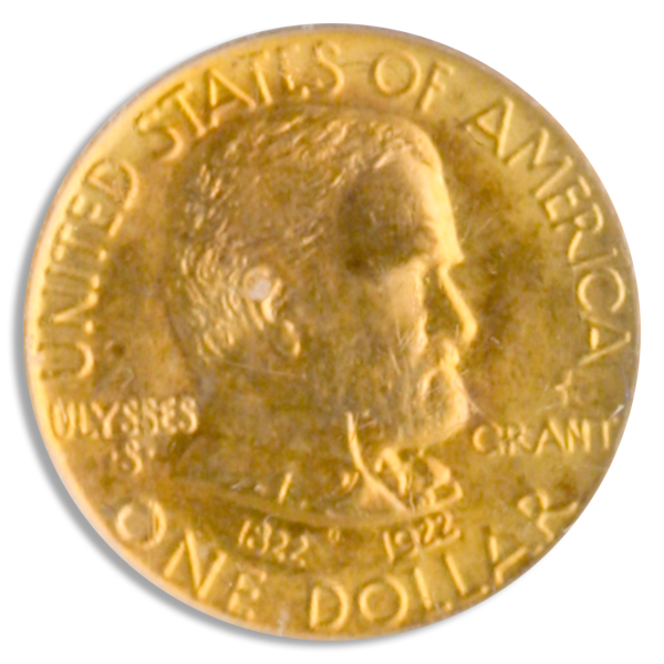 1922 Grant $1 With Star PCGS MS66 CAC 1922 Grant $1 With Star PCGS MS66 CAC