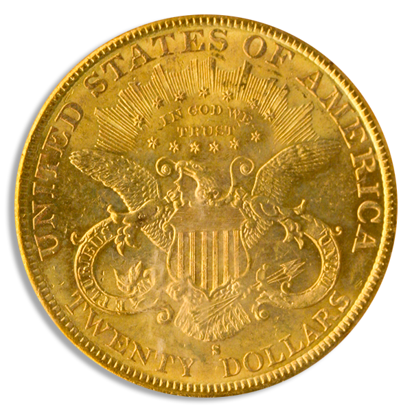 1897-S $20 Liberty PCGS MS62