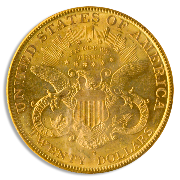 1897-S $20 Liberty PCGS MS62 1897-S $20 Liberty PCGS MS62
