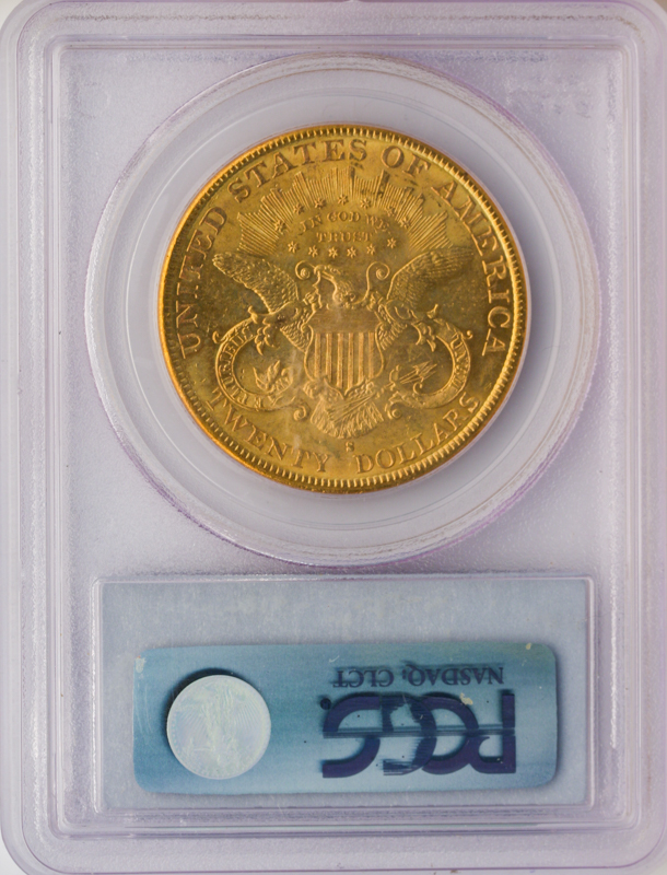 1897-S $20 Liberty PCGS MS62 1897-S $20 Liberty PCGS MS62
