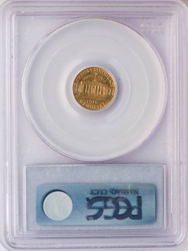 1916 McKinley Gold $1 Commemorative PCGS MS65 CAC 1916 McKinley Gold $1 Commemorative PCGS MS65 CAC
