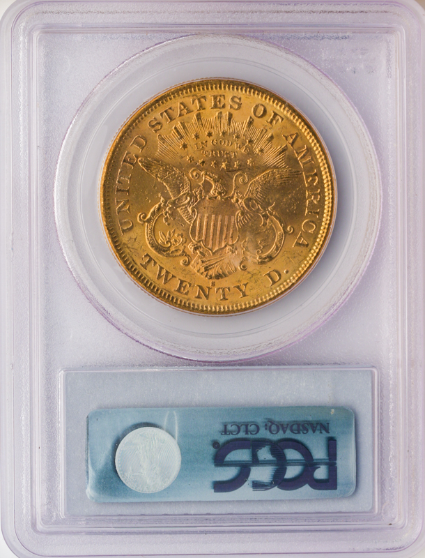 1875-S $20 Liberty PCGS MS60