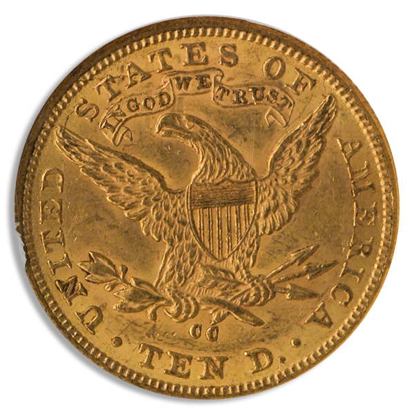 1881-CC $10 Liberty NGC MS60 CAC 1881-CC $10 Liberty NGC MS60 CAC