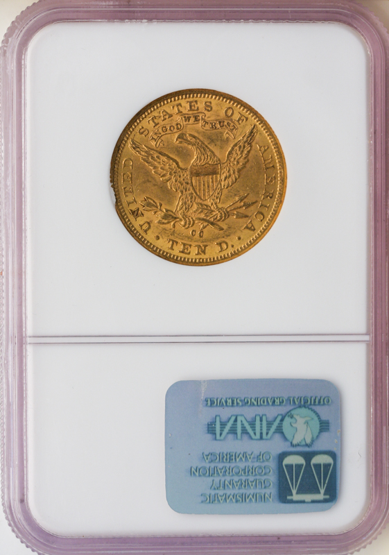 1881-CC $10 Liberty NGC MS60 CAC