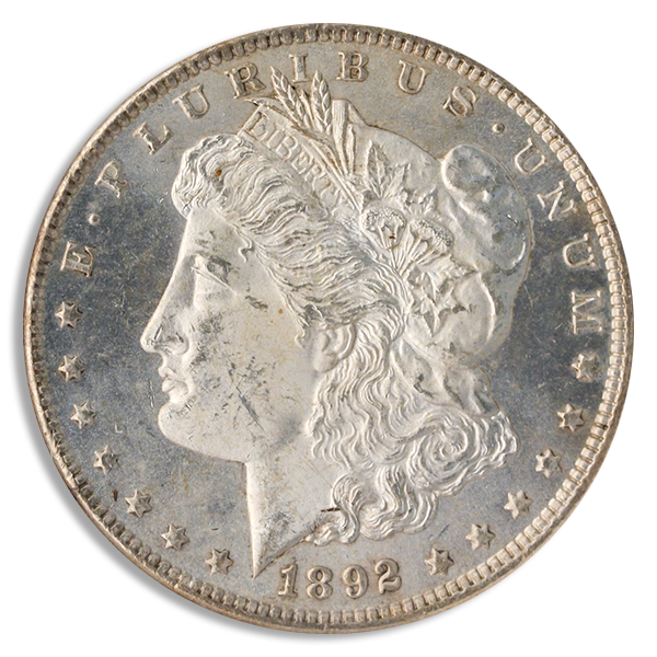 1892-CC Morgan $1 NGC MS64