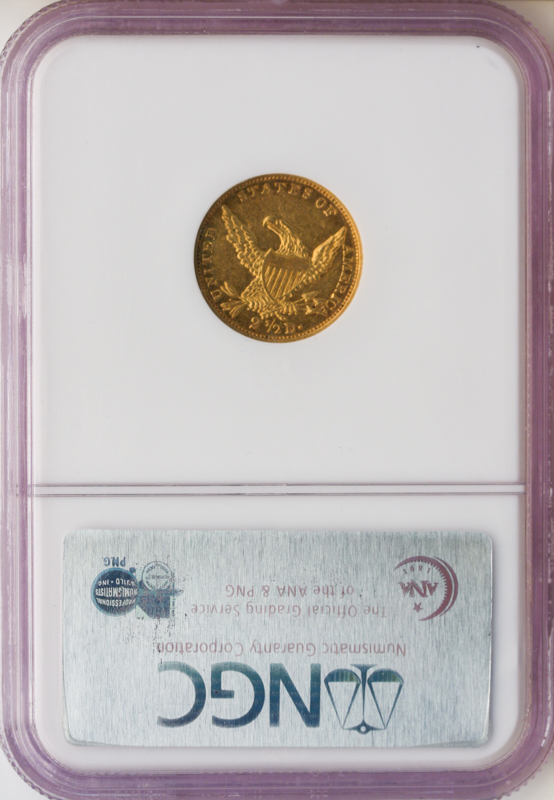 1834 $2.50 Classic NGC AU58 CAC 1834 $2.50 Classic NGC AU58 CAC