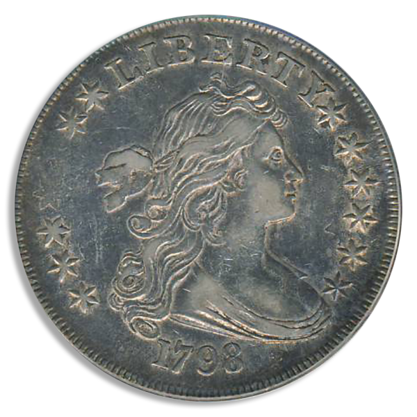 1798 Draped Bust $1 PCGS XF45 CAC 1798 Draped Bust $1 PCGS XF45 CAC