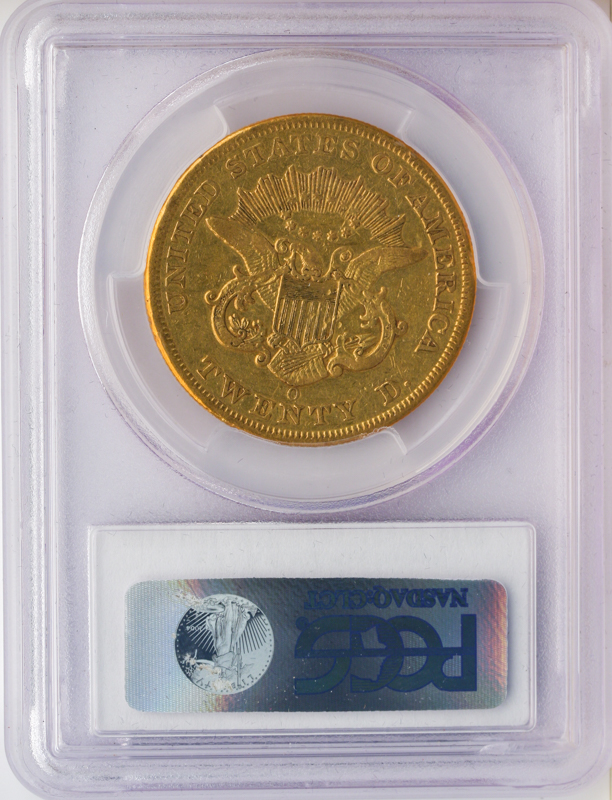 1855-O $20 Liberty PCGS XF40 CAC 1855-O $20 Liberty PCGS XF40 CAC