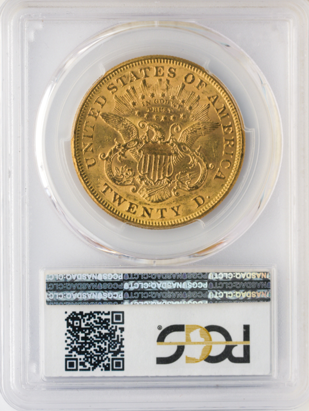 1873 $20 Liberty Open 3 Granite Lady PCGS AU58 CAC 1873 $20 Liberty Open 3 Granite Lady PCGS AU58 CAC