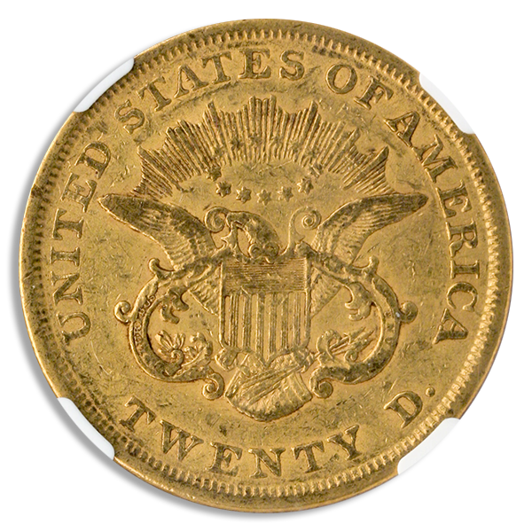 1853-2 $20 Liberty NGC XF45 CAC