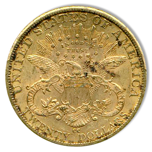 1882-CC $20 Liberty PCGS AU55 CAC 1882-CC $20 Liberty PCGS AU55 CAC