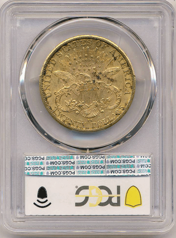 1882-CC $20 Liberty PCGS AU55 CAC 1882-CC $20 Liberty PCGS AU55 CAC