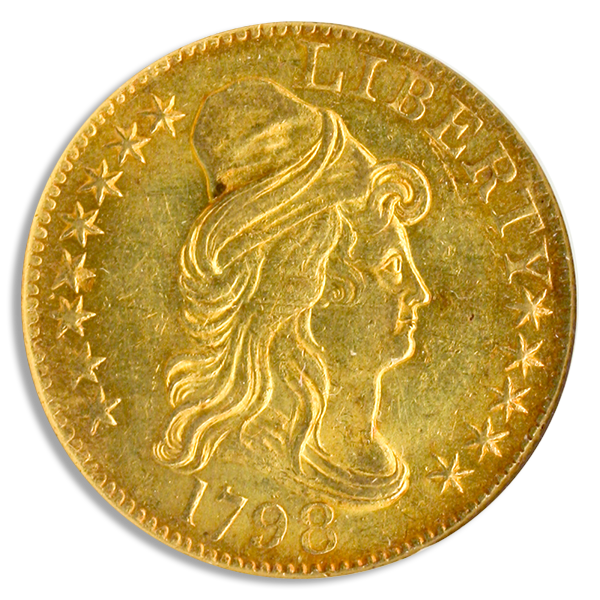 1798 $5 Draped Bust Large Eagle 13 Stars NGC MS63 CAC 1798 $5 Draped Bust Large Eagle 13 Stars NGC MS63 CAC