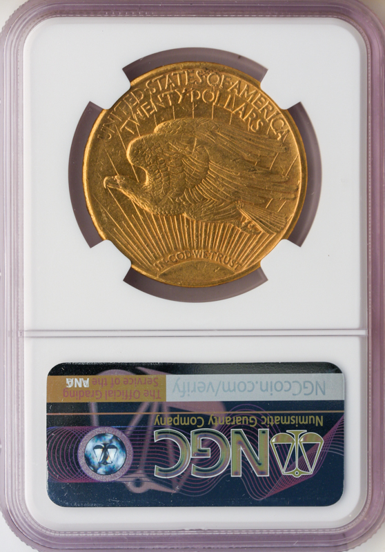1913-S $20 Saint Gaudens NGC AU55 CAC 1913-S $20 Saint Gaudens NGC AU55 CAC