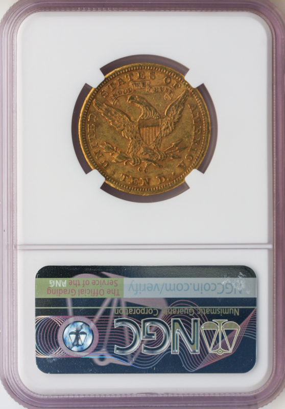 1881-CC $10 Liberty NGC AU58 CAC 1881-CC $10 Liberty NGC AU58 CAC