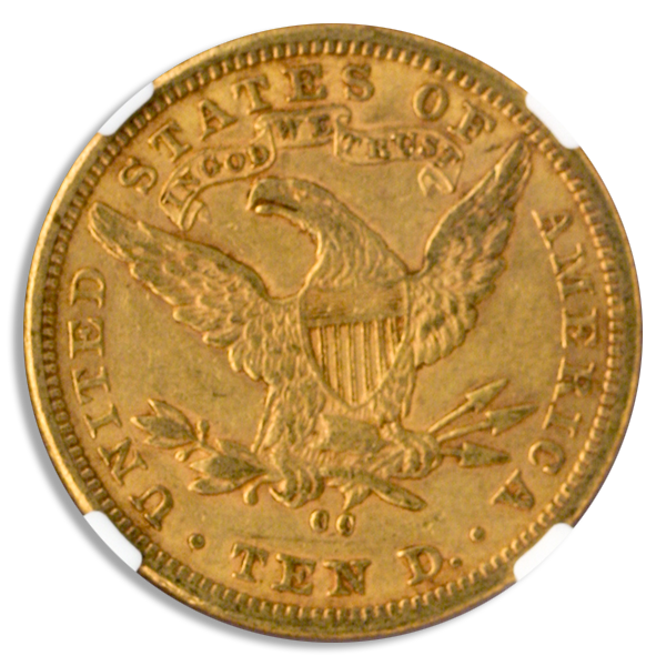 1881-CC $10 Liberty NGC AU55 CAC 1881-CC $10 Liberty NGC AU55 CAC