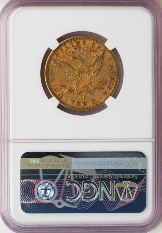 1881-CC $10 Liberty NGC AU55 CAC