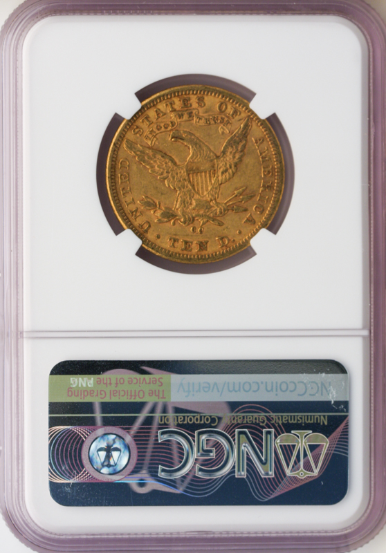 1881-CC $10 Liberty NGC AU55 CAC 1881-CC $10 Liberty NGC AU55 CAC