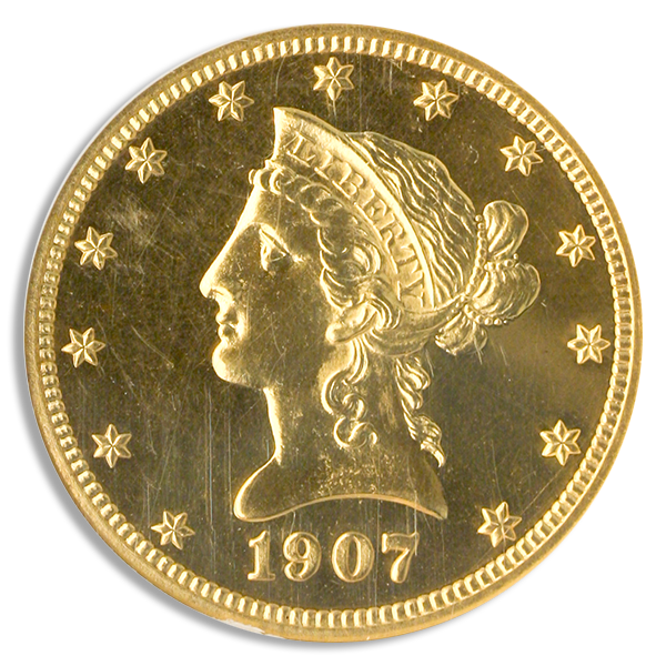 1907 $10 Liberty NGC PR65 CAC 1907 $10 Liberty NGC PR65 CAC