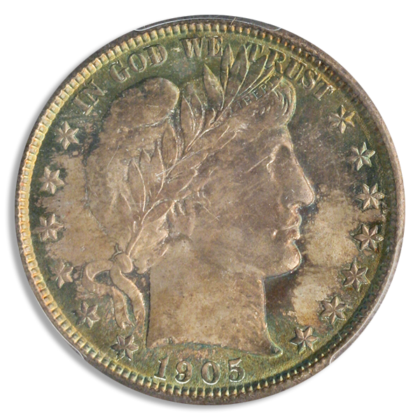 1905-O Barber Half Dollar PCGS MS68 CAC 1905-O Barber Half Dollar PCGS MS68 CAC