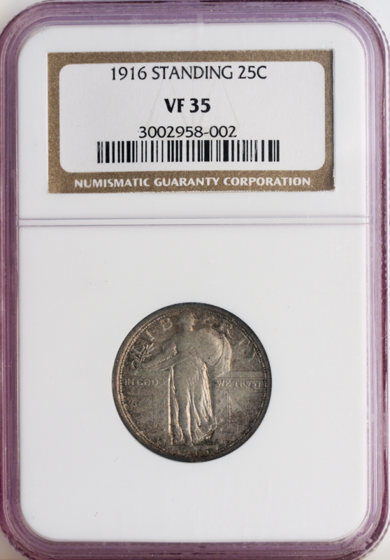 1916 Standing Liberty Quarter NGC VF35 1916 Standing Liberty Quarter NGC VF35