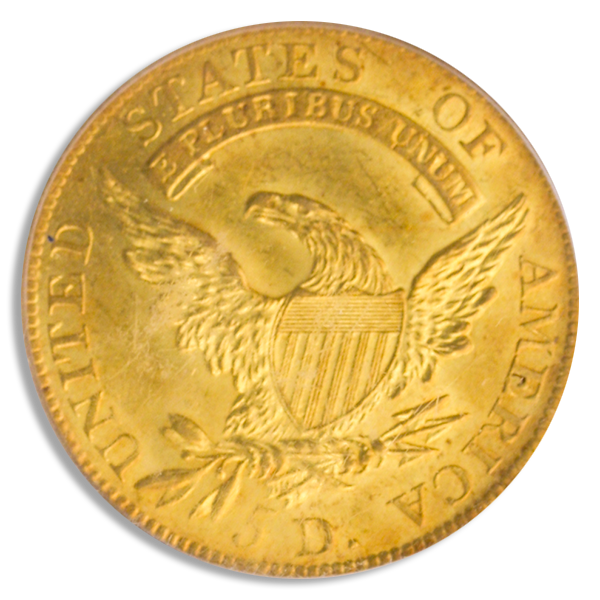 1807 $5 Capped Bust Left PCGS MS63