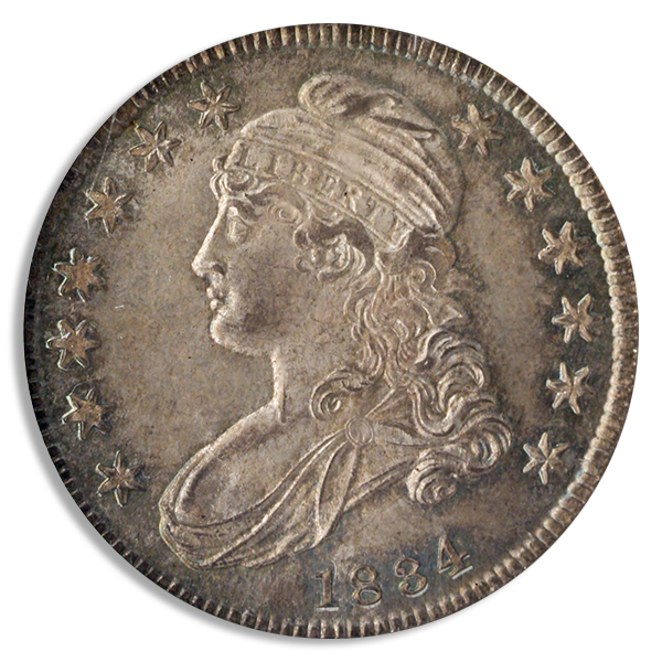 1834 Capped Bust Half Dollar NGC MS66 CAC