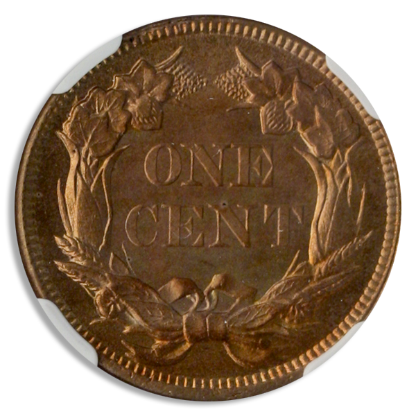 1857 Flying Eagle Cent Large Letters NGC MS65 CAC 1857 Flying Eagle Cent Large Letters NGC MS65 CAC