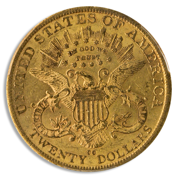1883-CC $20 Liberty PCGS AU58 CAC