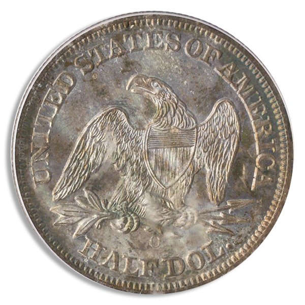 1850-O Seated Liberty Half Dollar PCGS MS66 CAC